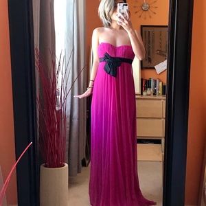 BCBG Evening Prom Occasion Chiffon Pink Dress